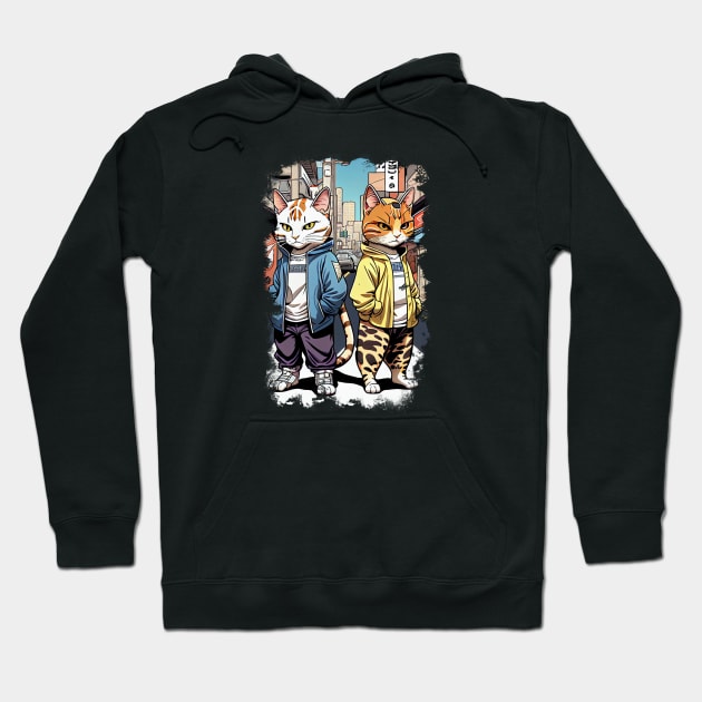 A Friendly Cats Hoodie by Holycat